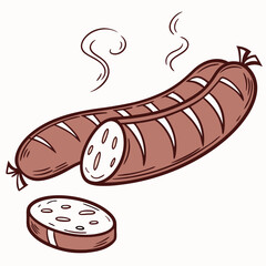 illustration of sausage