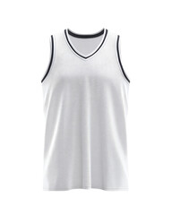 Blank white basketball jersey