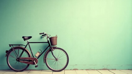 Naklejka premium Bicycle Green Wall Classic Trans, world bicycle day