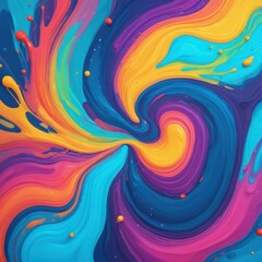 Obraz premium Abstract Play with Colorful Bright Colors
