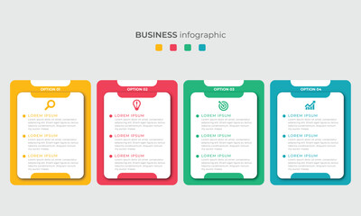 Steps Timeline Infographics Images Template Design  Business Concept With 4 Steps Or Options  Can Be Used For Workflow Layout  Diagram  Vector design