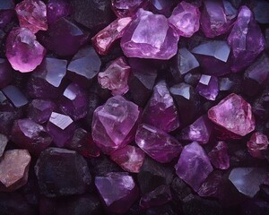 Fototapeta premium Purple Crystal Cluster Texture