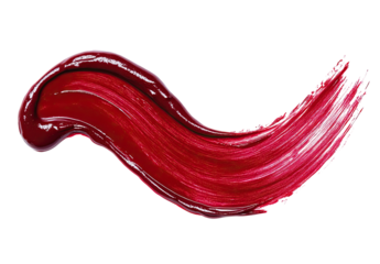 Deep crimson paint stroke