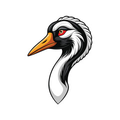 Create an intricate vector art illustration of a Bengal Florican in full plumage, showcasing detailed feathers and vibrant colors.