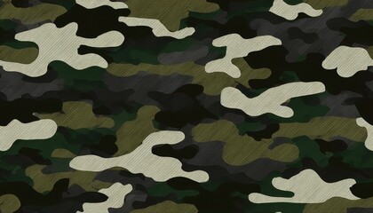Fototapeta premium Texture military camouflage repeats seamless special force print.