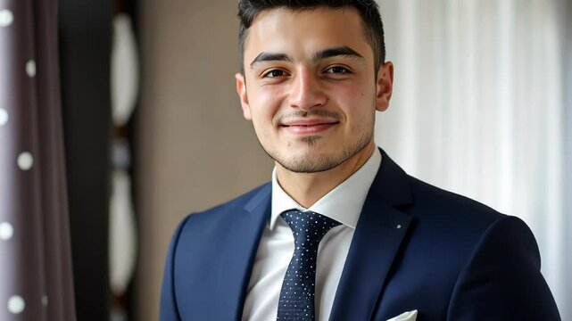 Portrait of young professional concierge 