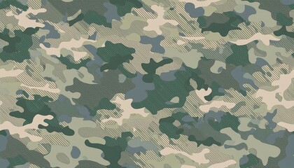Fototapeta premium Texture military camouflage repeats seamless special force print.