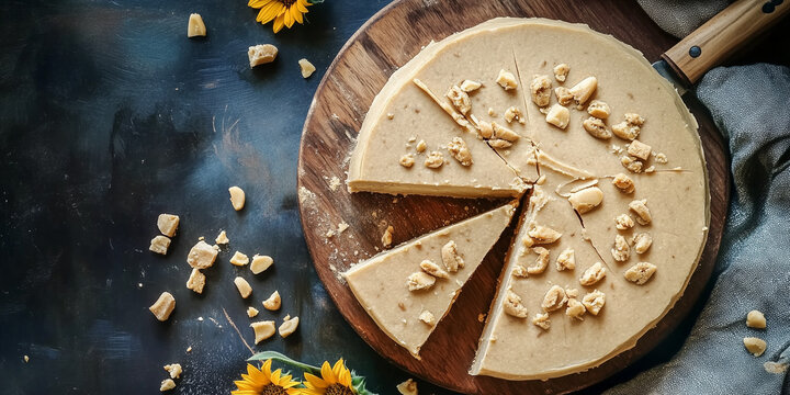Sunflower halva on the table
