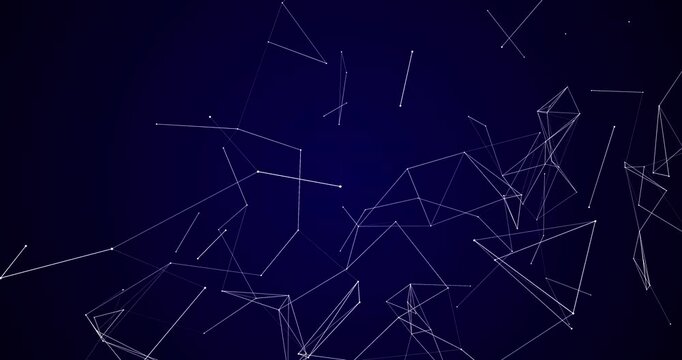 A weave of dots and lines rotating alternately around three axes. And a basic background for logo animation.