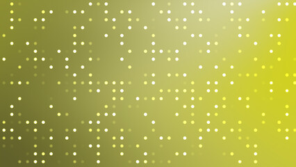Abstract Yellow and Green Gradient with White Polka Dot Pattern Design