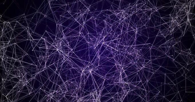 A weave of dots and lines rotating alternately around three axes. And a basic background for logo animation.