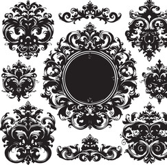 Luxury Ornamental Frame & King Crown Vector Design - Digital Download