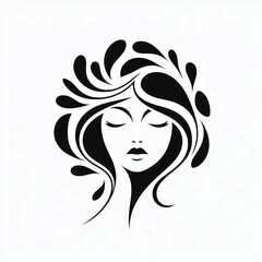 Serene Beauty A Stylized Portrait