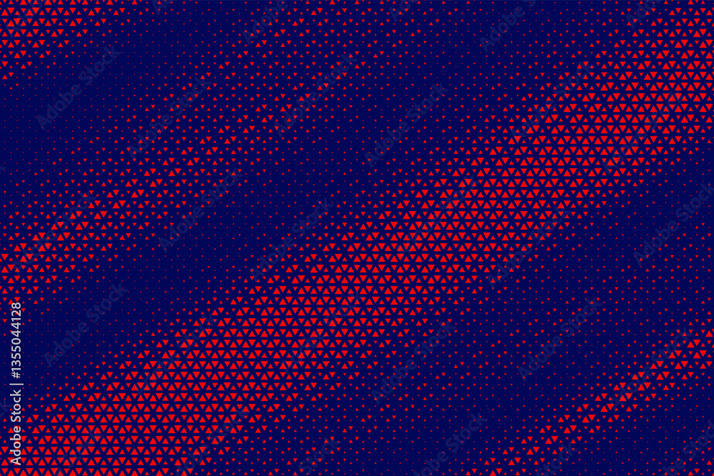 Aufkleber triangular halftone texture retrowave vector geometric technology abstract background. half tone tri