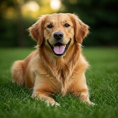 Golden Retriever with a Warm and Gentle Look