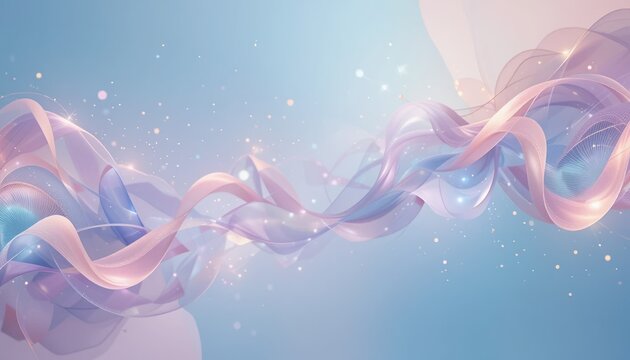 Elegant flowing abstract design digital creation visual art serene atmosphere aesthetic perspective beauty of motion