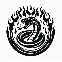 Serpents Fury Black  White Flame Cobra