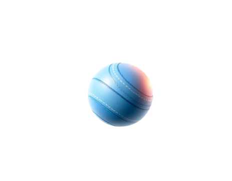 Blue sphere with stripes and gradient light