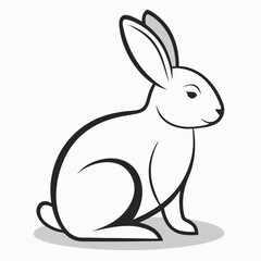 vector illustration of a rabbit