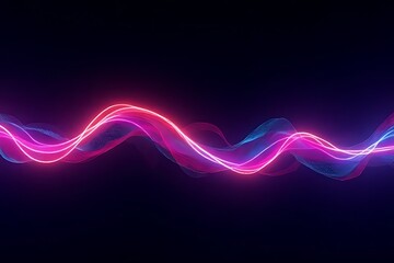 abstract colorful wave background Smooth Water Waves with Light Reflection Abstract Neon Wave Glow Background 