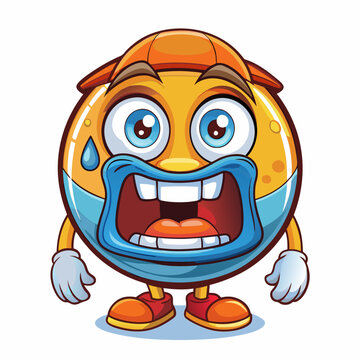 recommend clip art: Excited cartoon character wearing a mask.