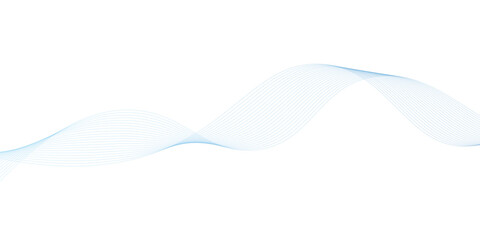 Abstract vector background with blue wavy lines. Blue wave background. Blue lines vector illustration. Curved wave. Abstract wave element.	