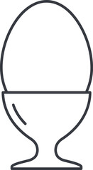 Plain boiled egg icon