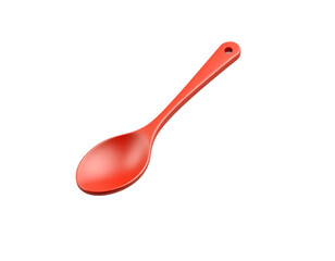 Red Plastic Spoon