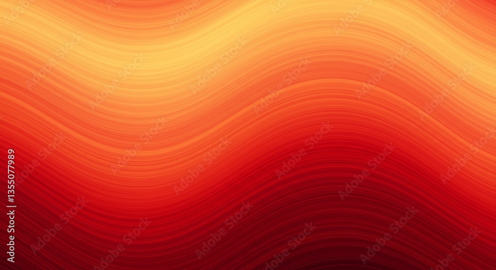 Wall mural abstract red and orange wave background - stunning abstract background featuring flowing red and ora
