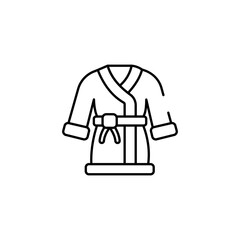 Bath Robe icon design with white background stock illustration