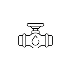 Valve icon design with white background stock illustration