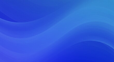 Fototapeta premium Blue Abstract Wave Background - Abstract background featuring flowing blue waves, ideal for websites, presentations, and designs. Smooth gradients create a calming effect