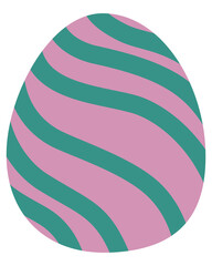 Colorful Easter eggs in a Cute Pattern for Easter Festival