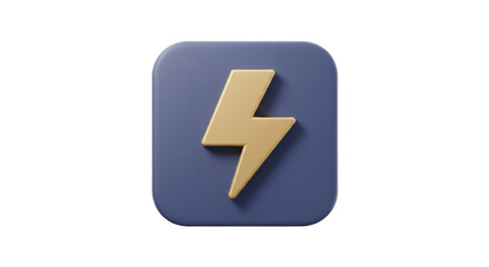 Fototapeta premium Blue Lightning Speed Icon
