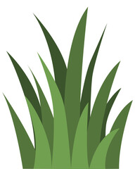 Leaves and Grass, Element For Decoration Spring Season