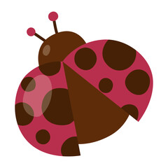 Cute Ladybug Element For Decoration Spring Season