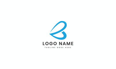 Obraz premium abstract letter b logo vector