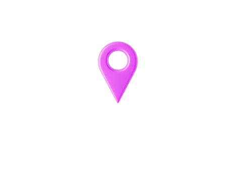 Purple Map Pin Icon