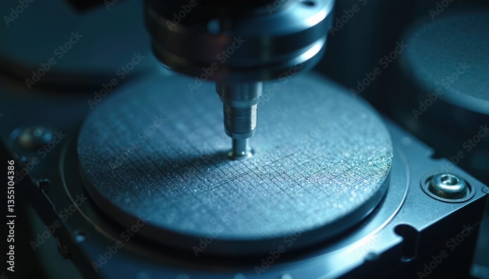 Leinwandbilder precision engineering manufacturing semiconductor wafer. industrial tech processing microchips. sili