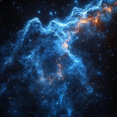 Cosmic Nebula Clouds in Deep Space. (1)