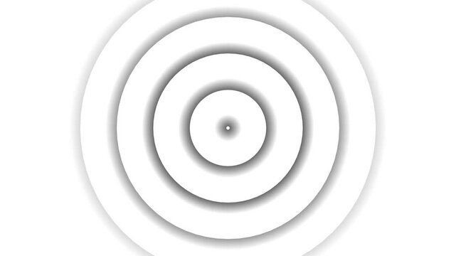 Abstract 3d circles render background Loop White abstract pattern of circles with the effect of displacement. White circles wave gradient animation Pure basic animated cover for business presentation