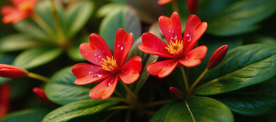 red and yellow flower