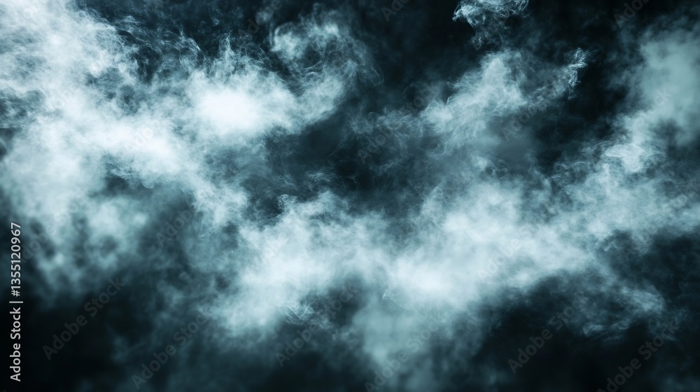 Aufkleber cinematic imagery of smoke swirling against a dark backdrop creating a dramatic effect : generative 