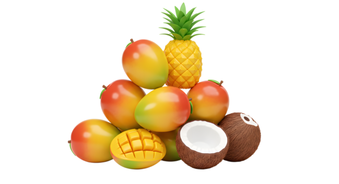 Citrus and Smiley Background