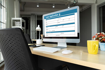Online loan application form for modish digital information collection on the internet network