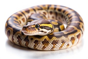 children-s python snake isolated on white background