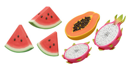 Scattered Citrus with Smiley