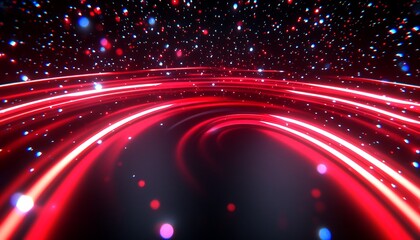 Cosmic Red Spiral Energy Vortex.