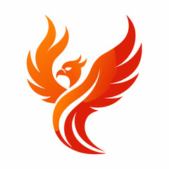 Fototapeta premium fiery bird tattoo