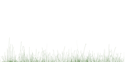 Fototapeta premium Line Drawings Minimal Style Vector Elements for Landscape Design Boarder